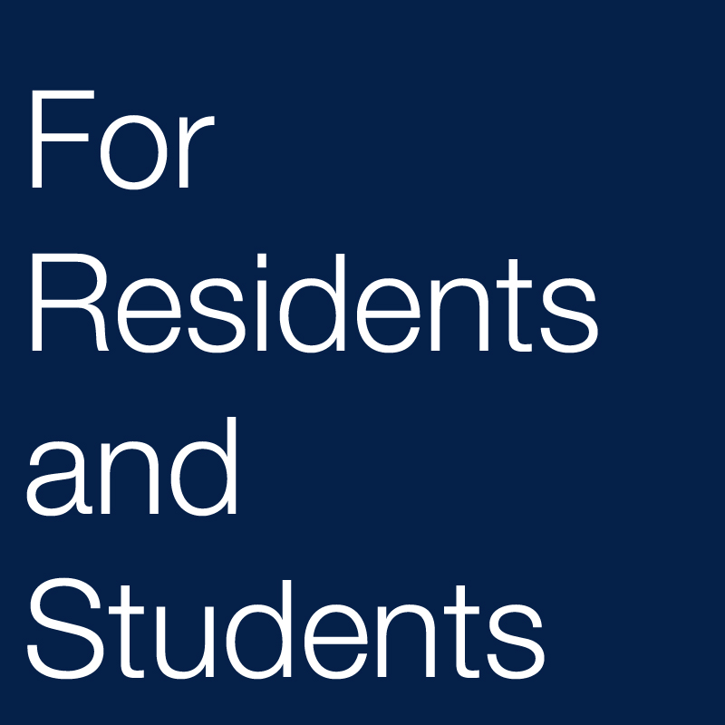 for residents and students