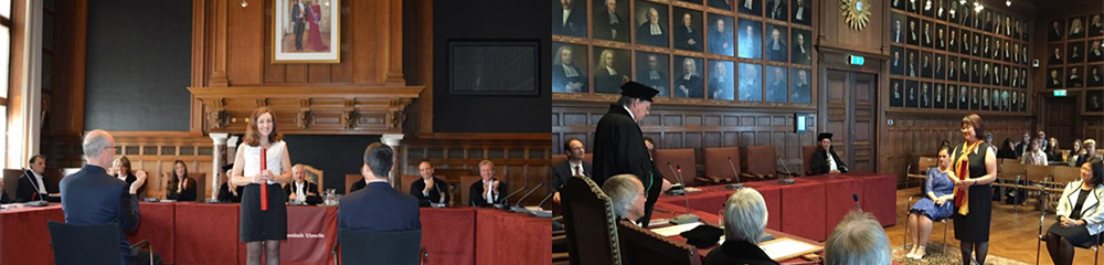 doctoral candidates presenting theses in Utrecht